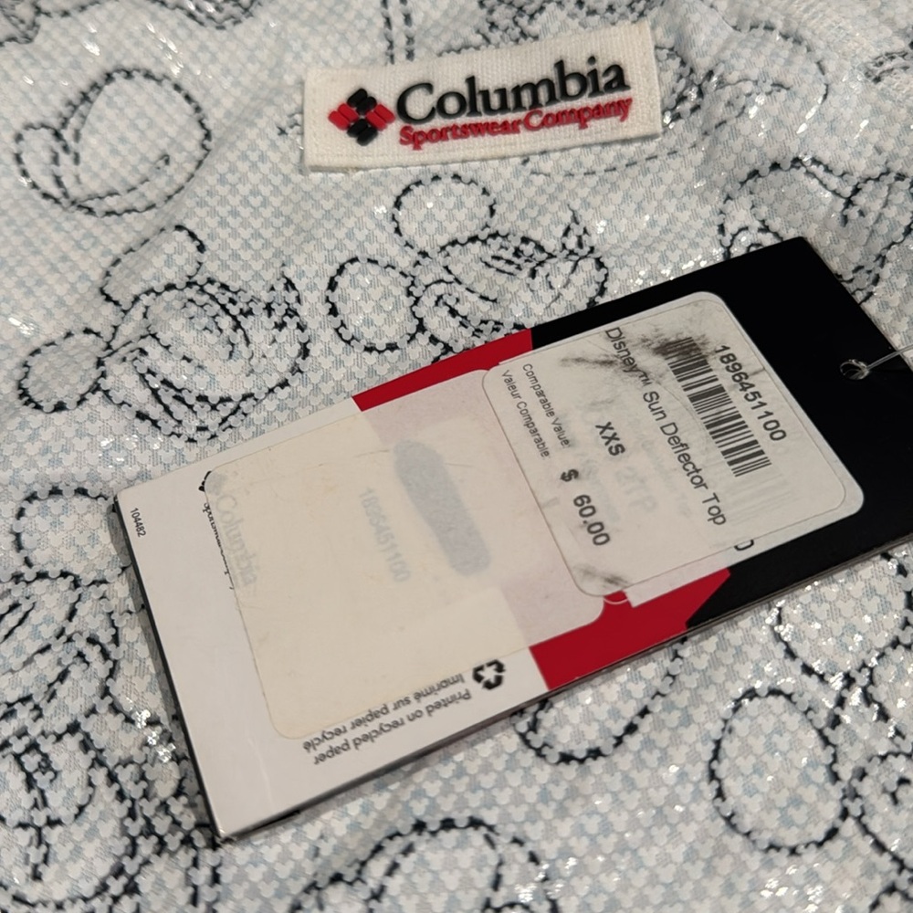 Mickey Columbia Sun Deflector Top XXS - Picture 6 of 6